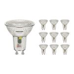 Multipack 10x Noxion LED Spot GU10 PAR16 3.6W 345lm 36D - 840 Cool White | Replaces 50W
