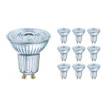 Multipack 10x Ledvance Performance LED Spot Reflector GU10 PAR16 4.3W 350lm 36D - 830 Warm White | Replaces 50W
