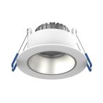 Noxion LED Spot Ares Deep White 6W 540lm 927-940 3CCT - With Inner Ring Silver | Cutout 68mm