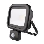 Noxion LED Floodlight Beamy G2 Black 20W 1800lm 120D - 840 Cool White | IP65 - Motion Sensor - Symmetrical
