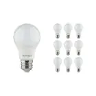 Multipack 10x Noxion Lucent Classic LED E27 Pear Frosted 4.9W 480lm - 840 Cool White | Replaces 40W