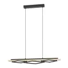 Eglo Pendant Boyal Wood Black, Brown 42W 3500lm - 830 Warm White | Dimmable