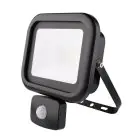 Noxion LED Floodlight Beamy G2 Black 20W 1800lm 120D - 840 Cool White | IP65 - Motion Sensor - Symmetrical